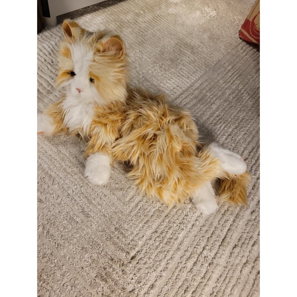 Orange Tabby Cat Interactive Pet Realistic Purrs Meows Ageless Inovation Moves - Picture 4 of 9
